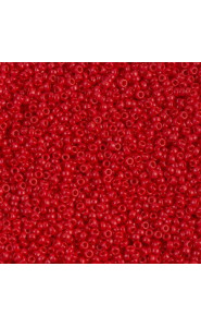 Miyuki rocailles Perlen 15/0 - Opaque dark red 15-408